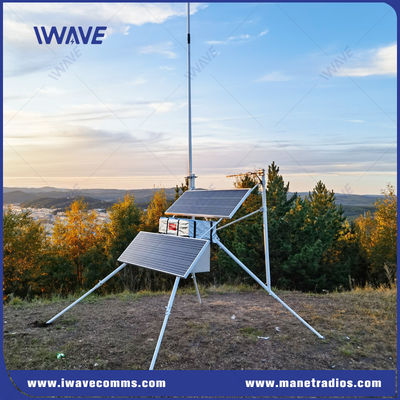 ایستگاه پایه تاکتیکی VHF UHF ایستگاه پایه رادیویی MANET خورشیدی