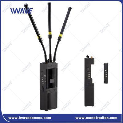 NLOS 3km Cofdm تاکتیکال 2x2 MIMO رادیو های بی سیم HD فرستنده ویدئوی دستی